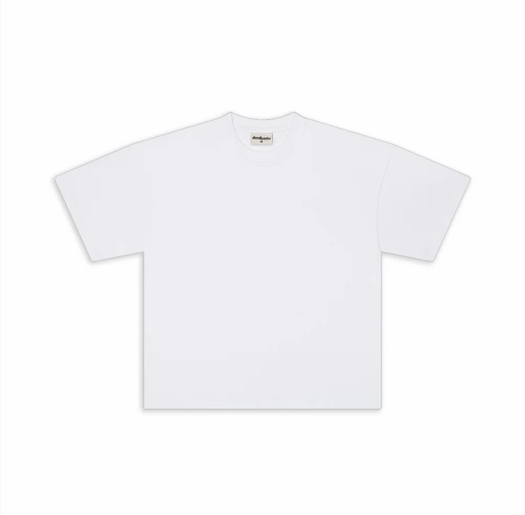 300 GSM Heavyweight White Core Tee V2 – Premium Cotton Essential T-Shirt