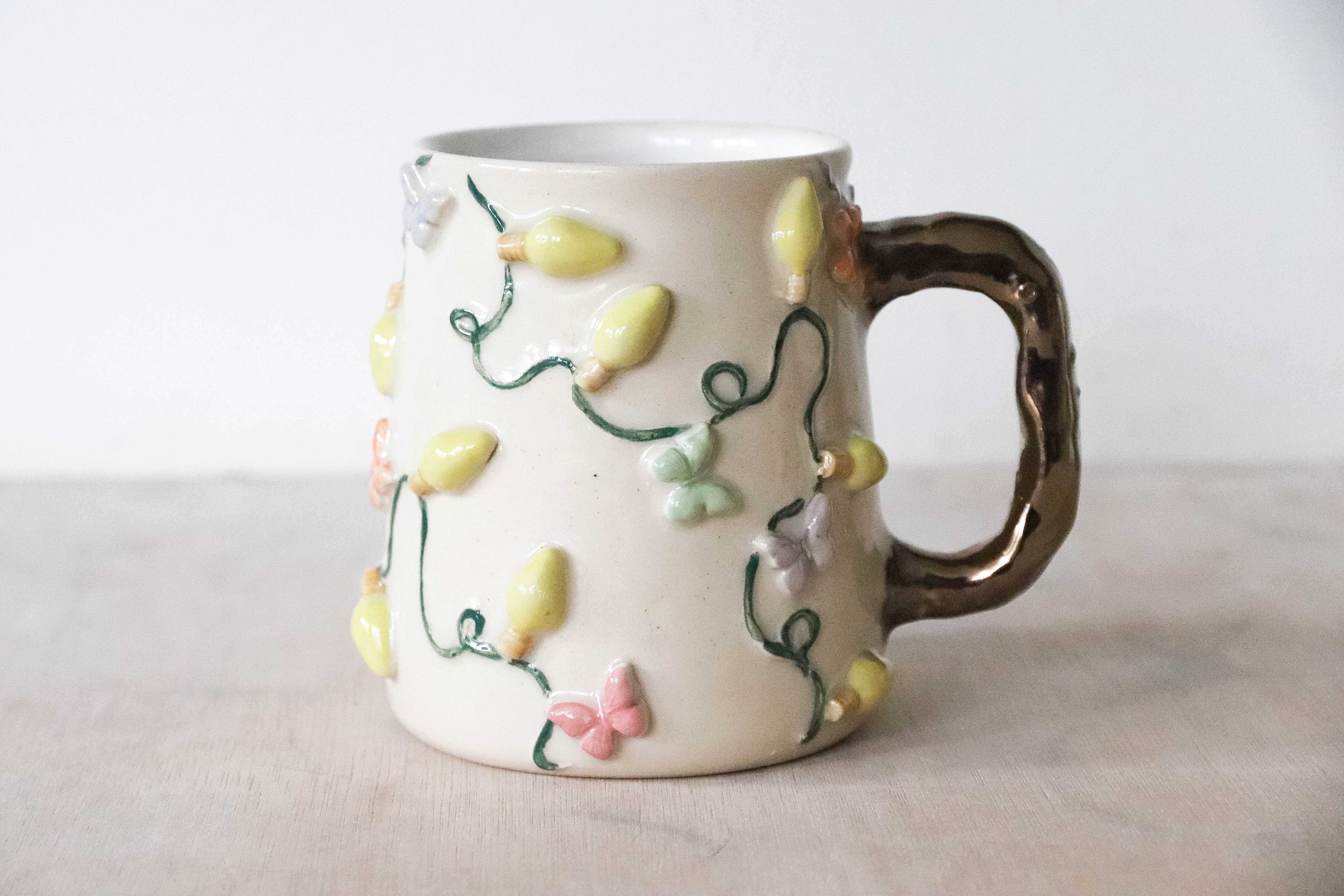 Butterfly Fairy Lights Stoneware Mug