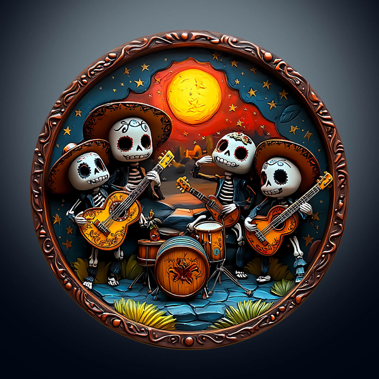3D Mexican Bands Wooden Jigsaw Puzzle