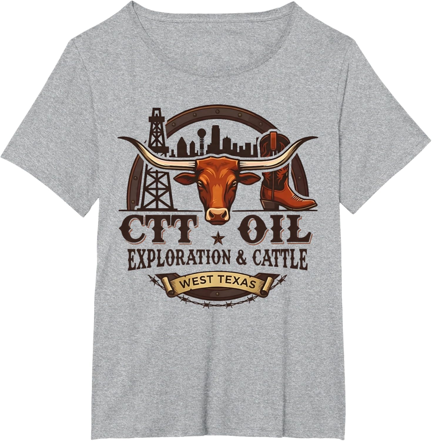 CTT Oil Exploration & Cattle Vintage T-Shirt