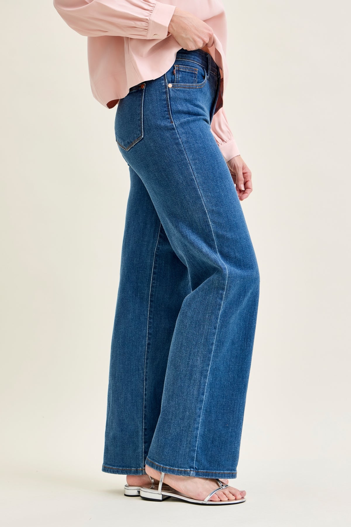 Katie High Rise Vintage Classic Wide Leg