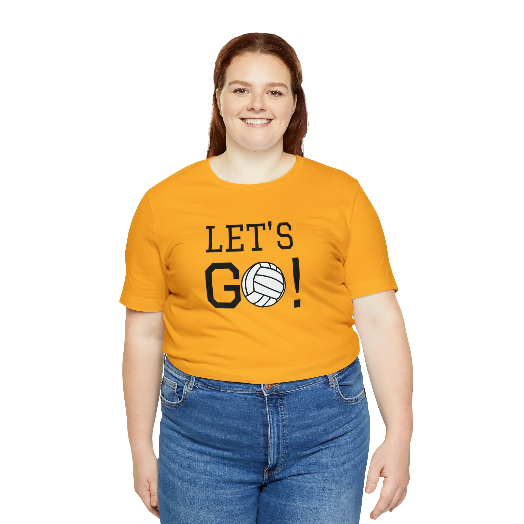 Let's Go! Volleyball Unisex Jersey Short Sleeve Tee