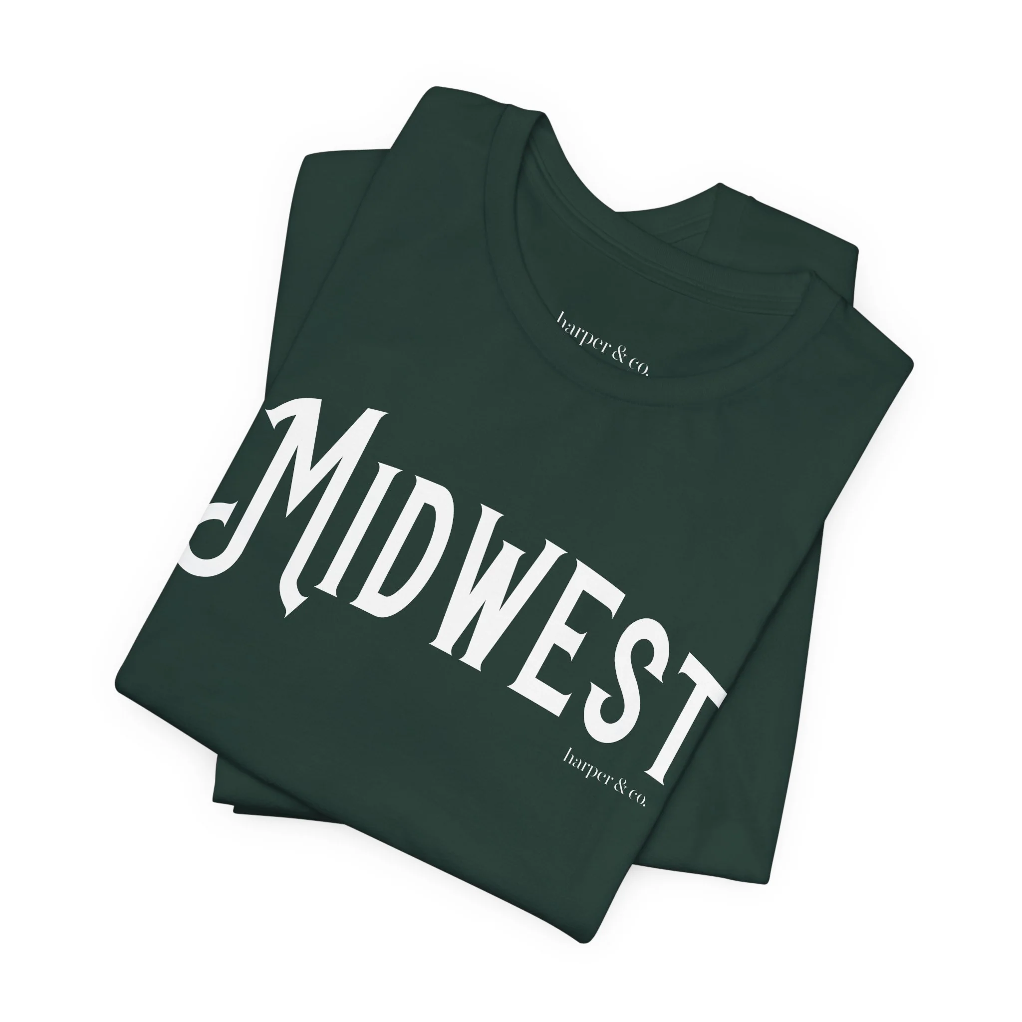 Midwest Unisex Jersey Tee - Casual Soft Cotton Short Sleeve Shirt