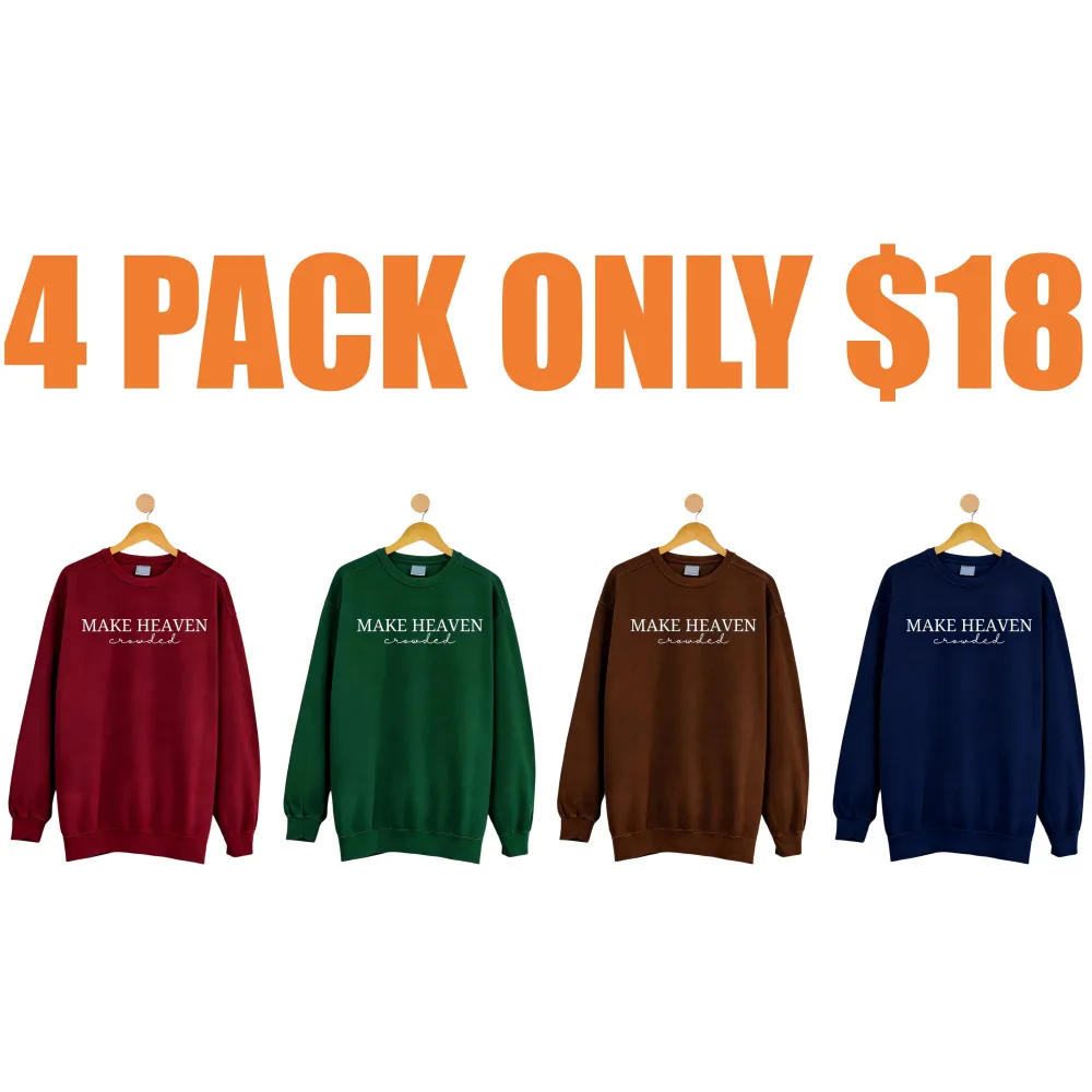 Make Heaven Crowded Embroidered Sweatshirt