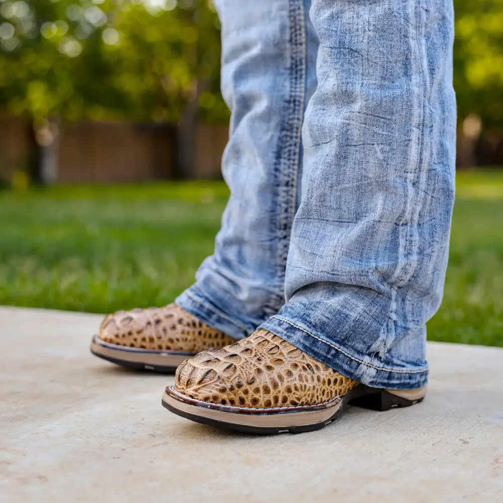 Orix Caiman Neck Leather Boots With 3D Lightweight Sole - Composite Toe