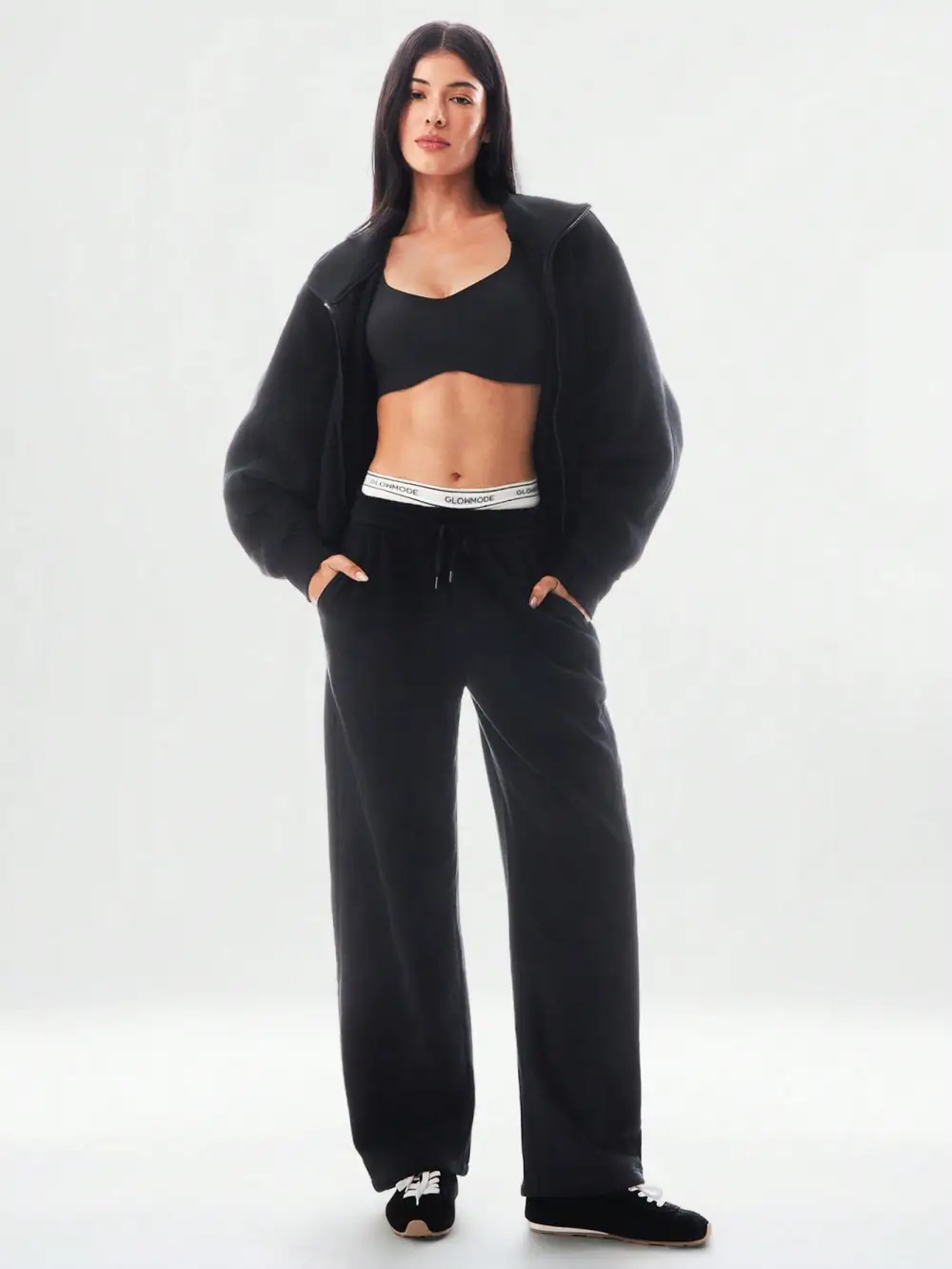 Everyday Fleece WarmthSoft Warm Lightweight Front Back Seam Detailing Pockets Batwing Sleeve High Neckline Full-Zip Jacket