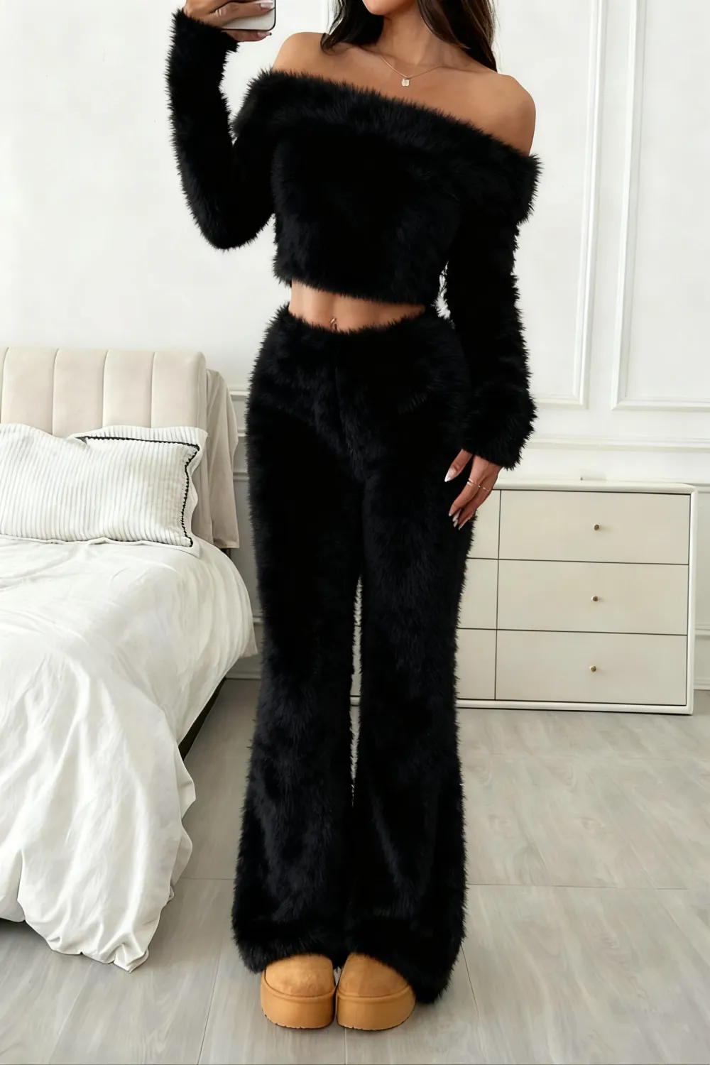 women's soft plush suit sets