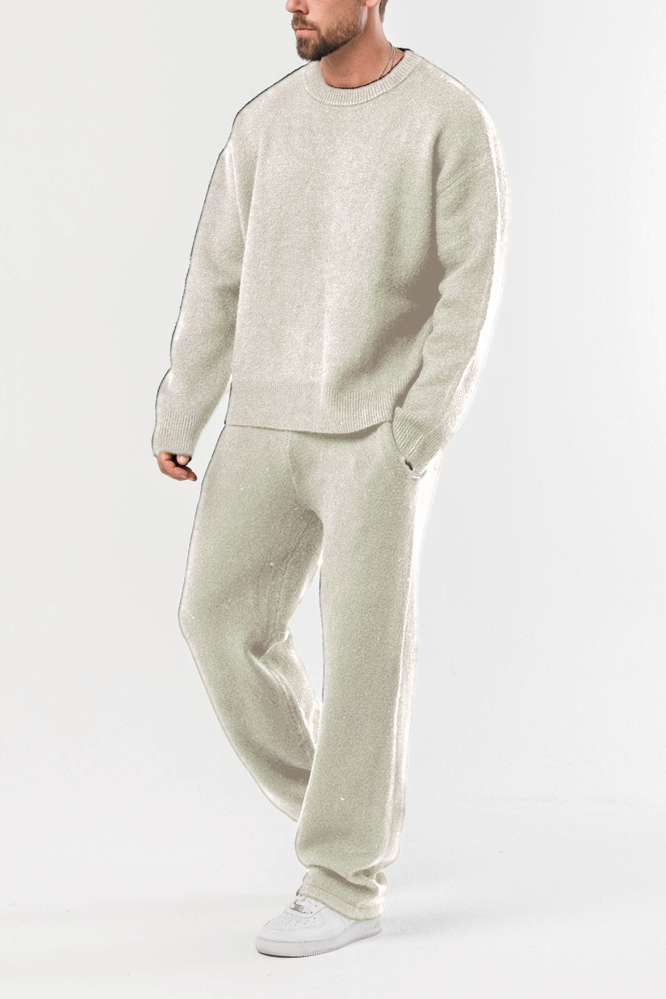 🔥Last Day Promotion!🔥Men’s Classic Knit Sweater Set – Everyday Comfort Outfit