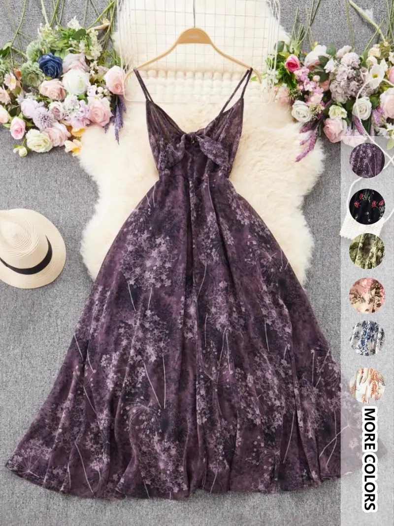 Women's Boho Floral-Print Cami Dress