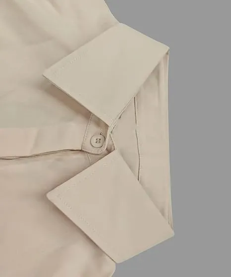 Women's Lapel Shirt And Crepe Trouser