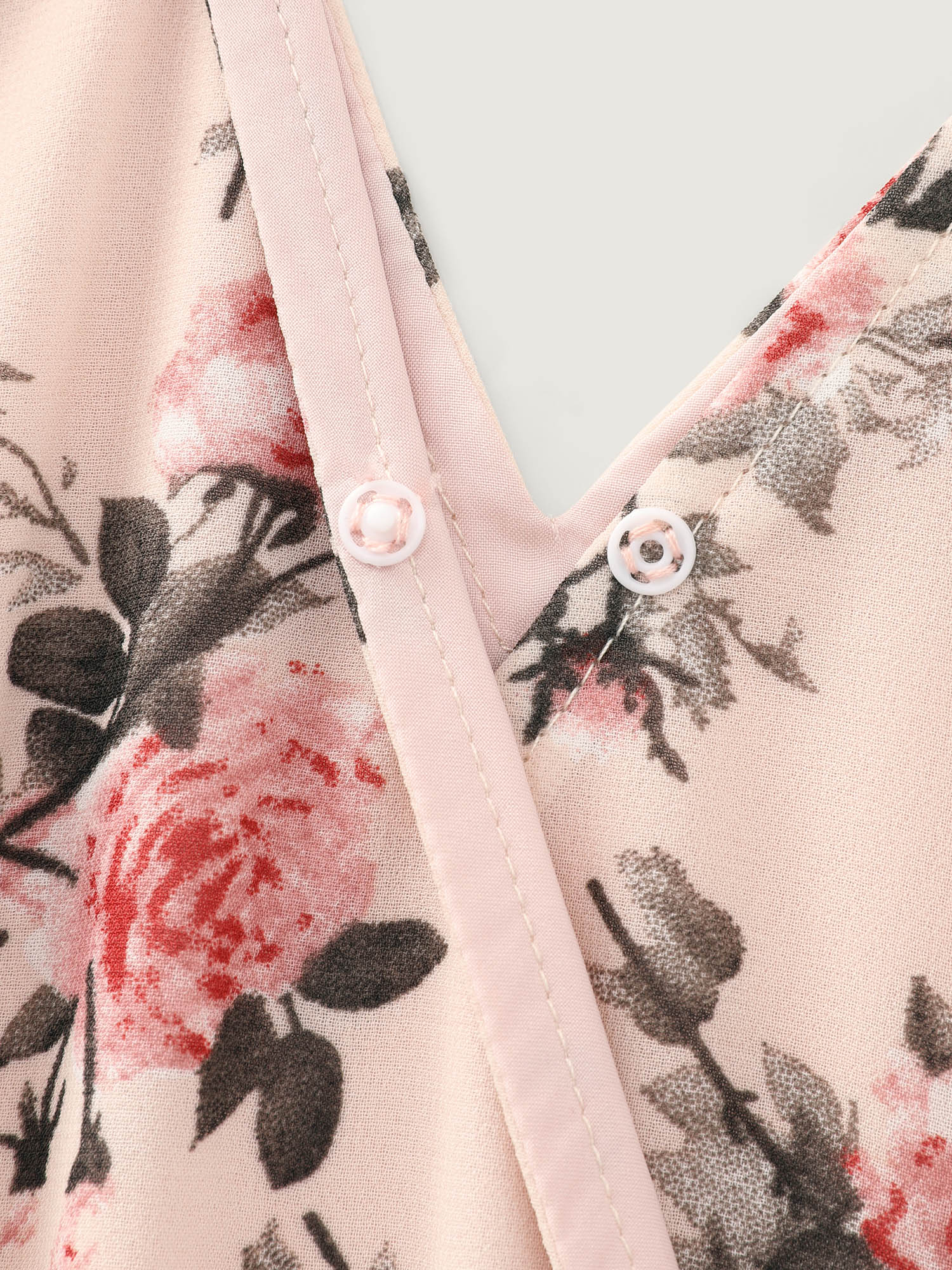 Floral Print Shirred Waist Maxi Dress