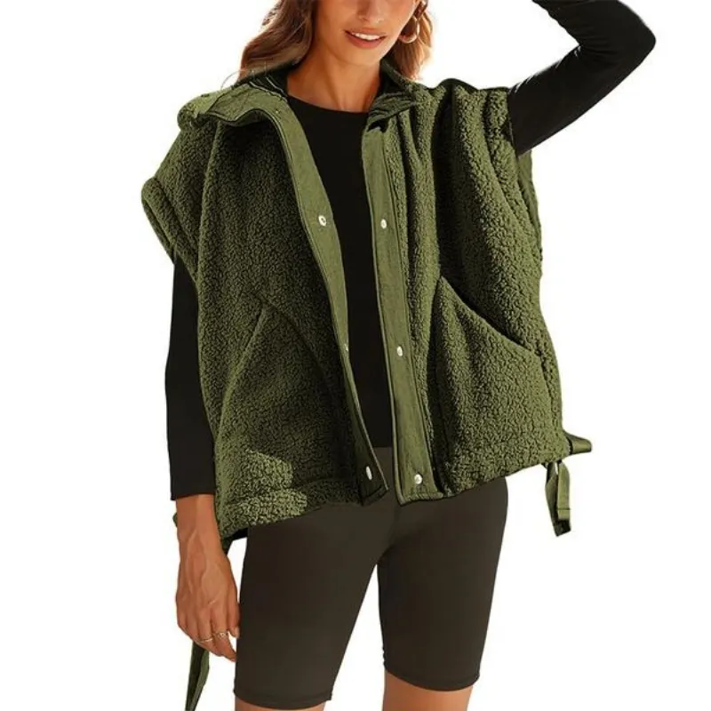 Women Warm Sherpa Fleece Vest