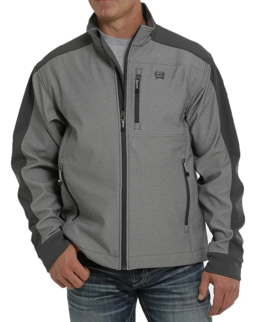 Men’s Grey Concealed To Carry Bonded Cinch Jacket