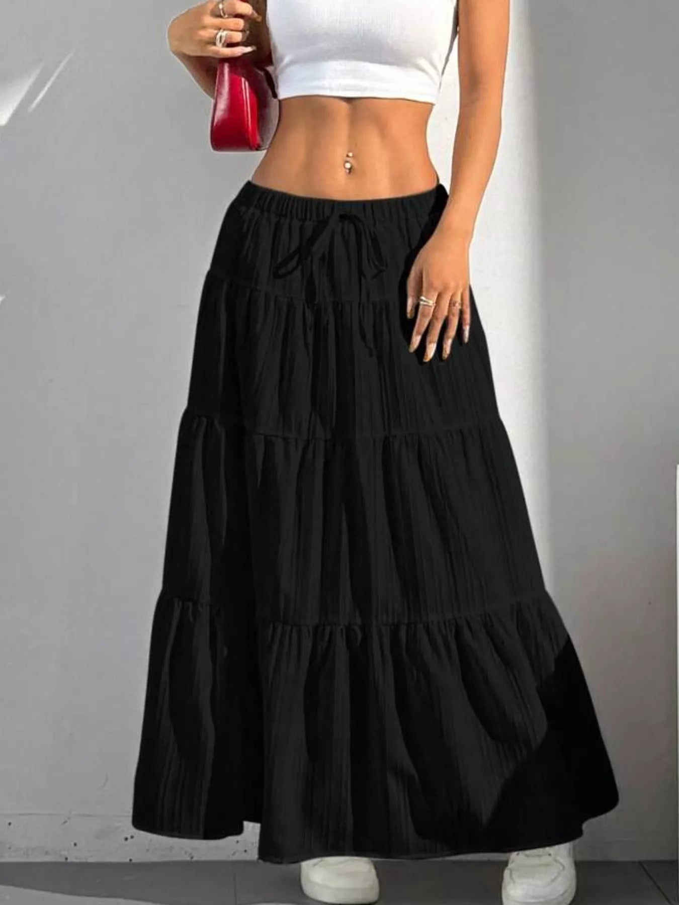Flowy Tiered Maxi Skirt