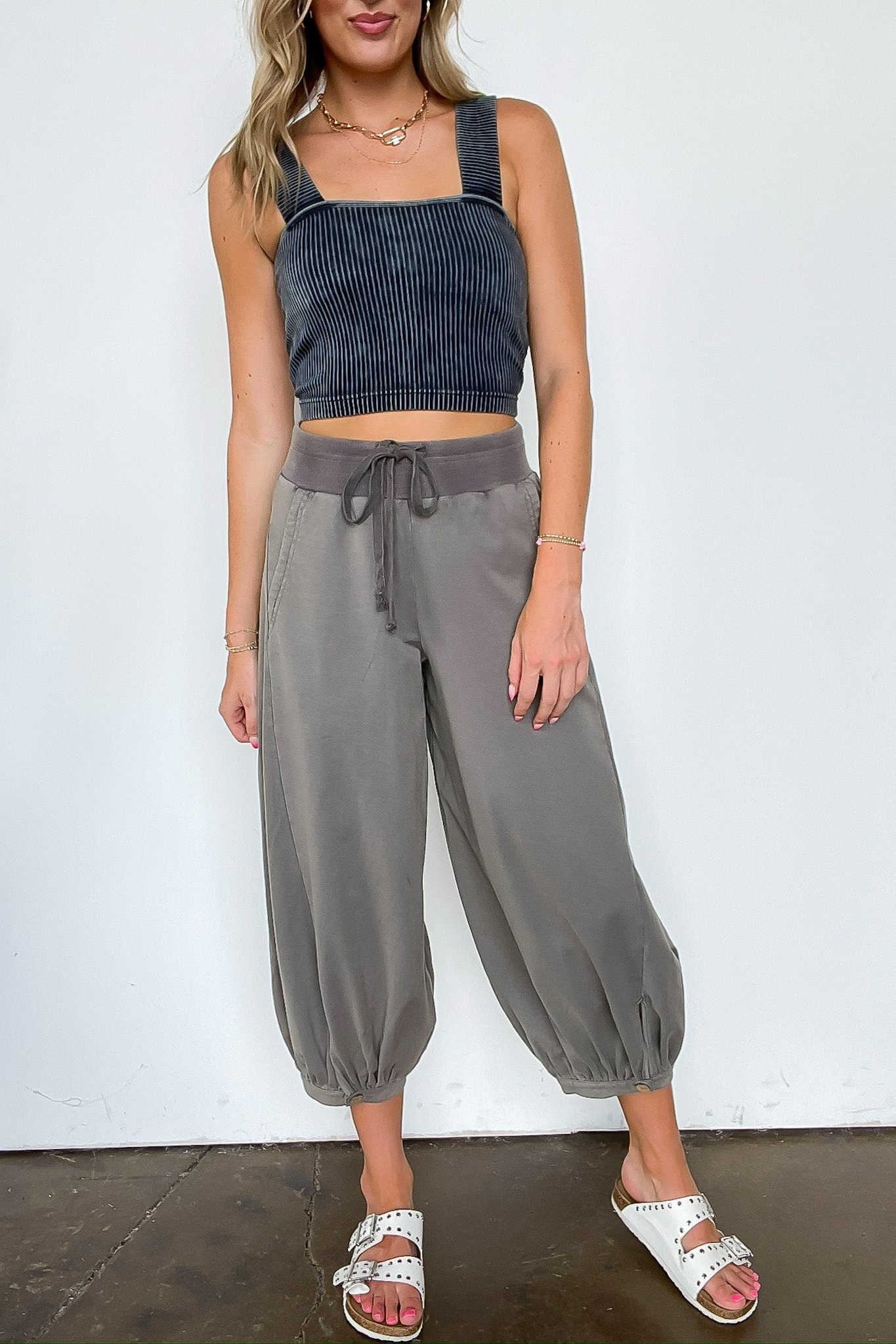 Acid Wash Bubble Pants