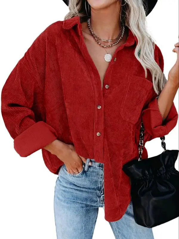 Women’s Casual Long Sleeve Collared Blouse