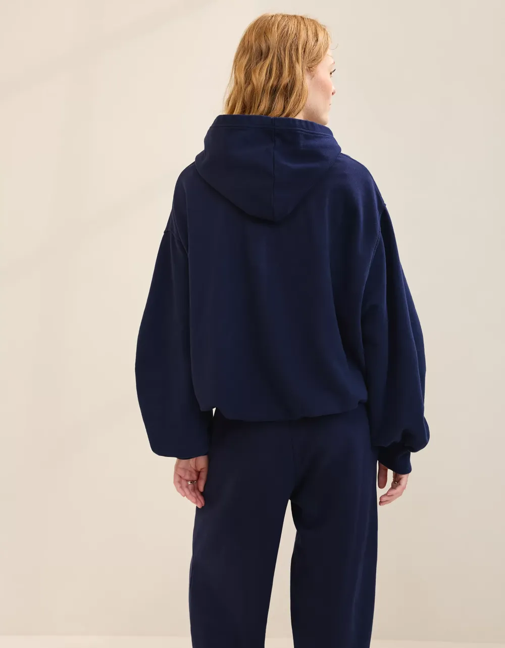 Comfy Drape Fleece Sweatshirt Set