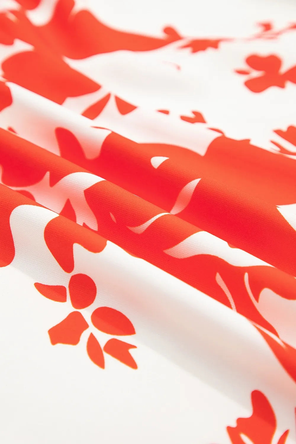 Floral V-Neck Summer Midi Dress