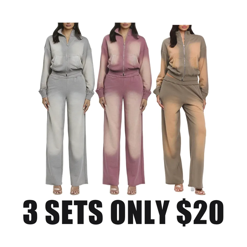 Washed Effect Tracksuit