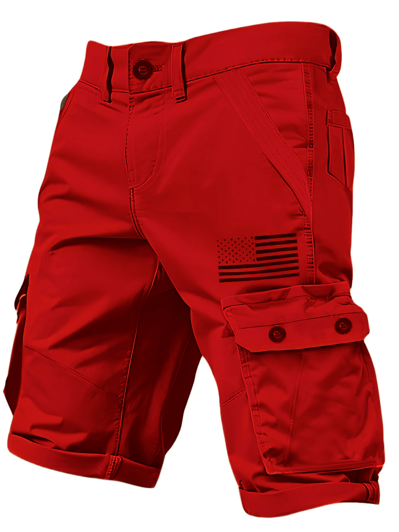Men’s Multi-Pocket Cargo Shorts – Casual Street Style Summer Shorts