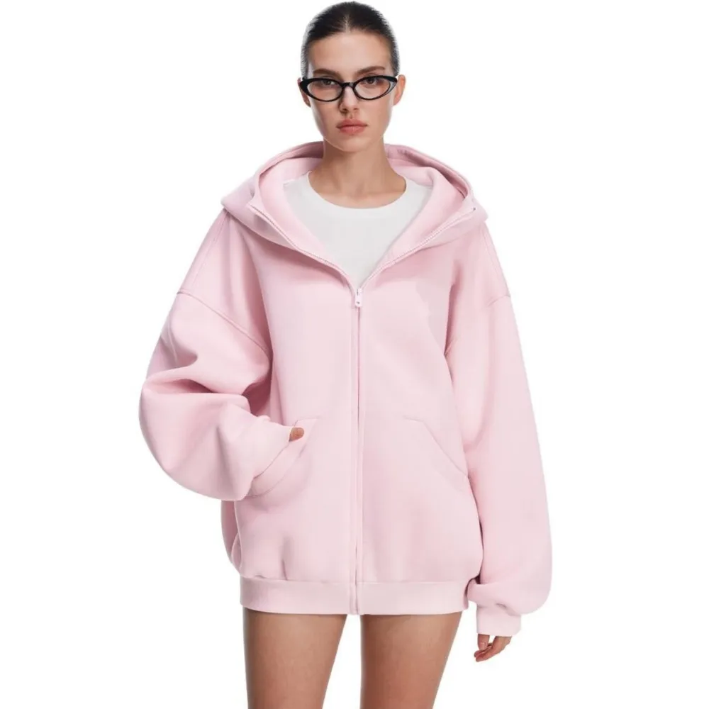 Women's Oversized Zip-Up Hoodie