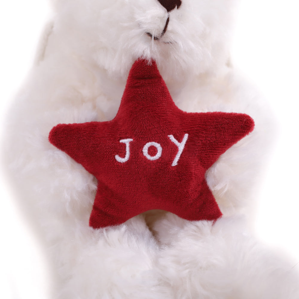 Christmas Star Angel Cream Bear 6inch