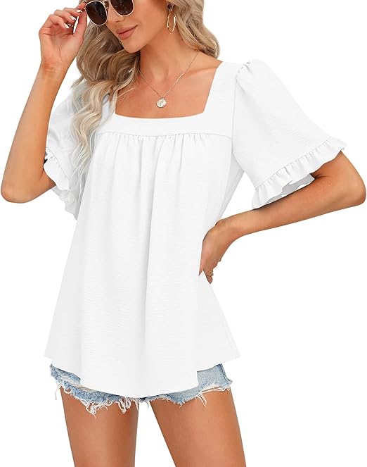 Women's Cottagecore Peplum Top