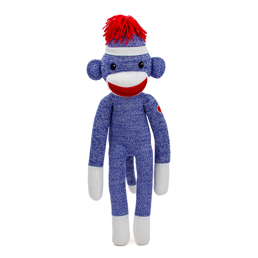 Sock Monkey 20inch Blue