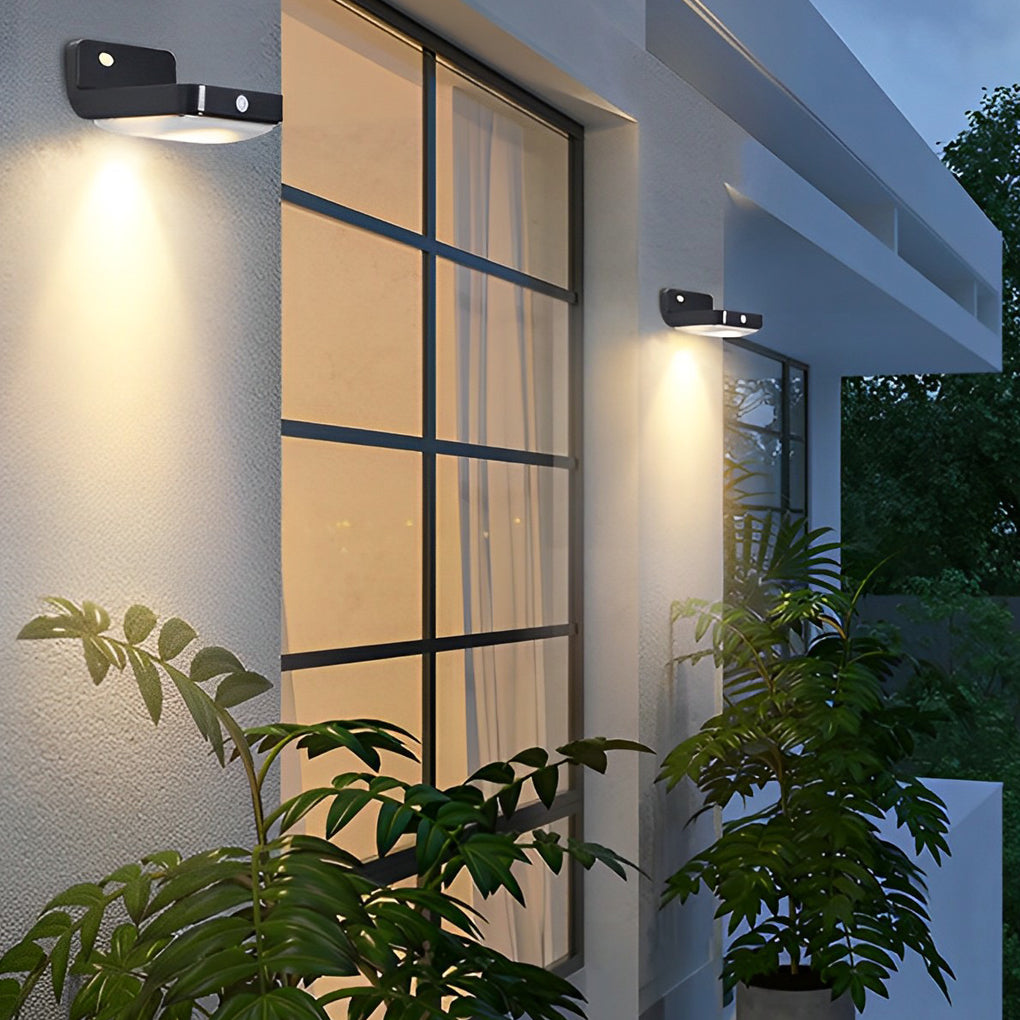 Minimalist Waterproof LED Intelligent Motion Sensor Solar Wall Lamp