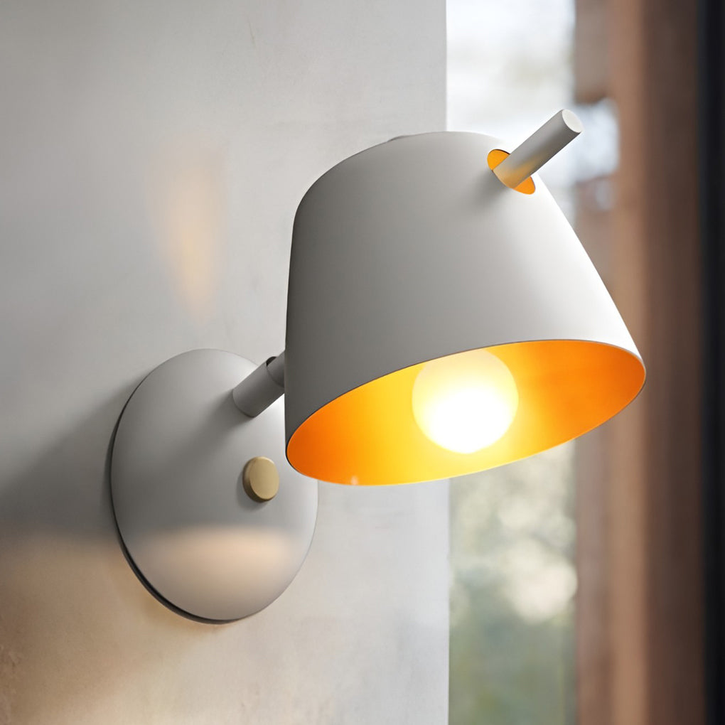 Unique Matte Metal Nordic Plug in Wall Sconce Lighting Wall Light Fixture