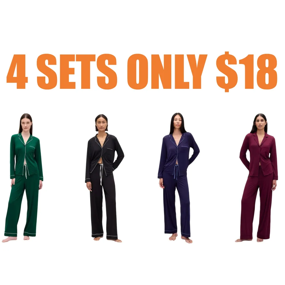 Women's Long Sleeve Button-Down Pajama Set