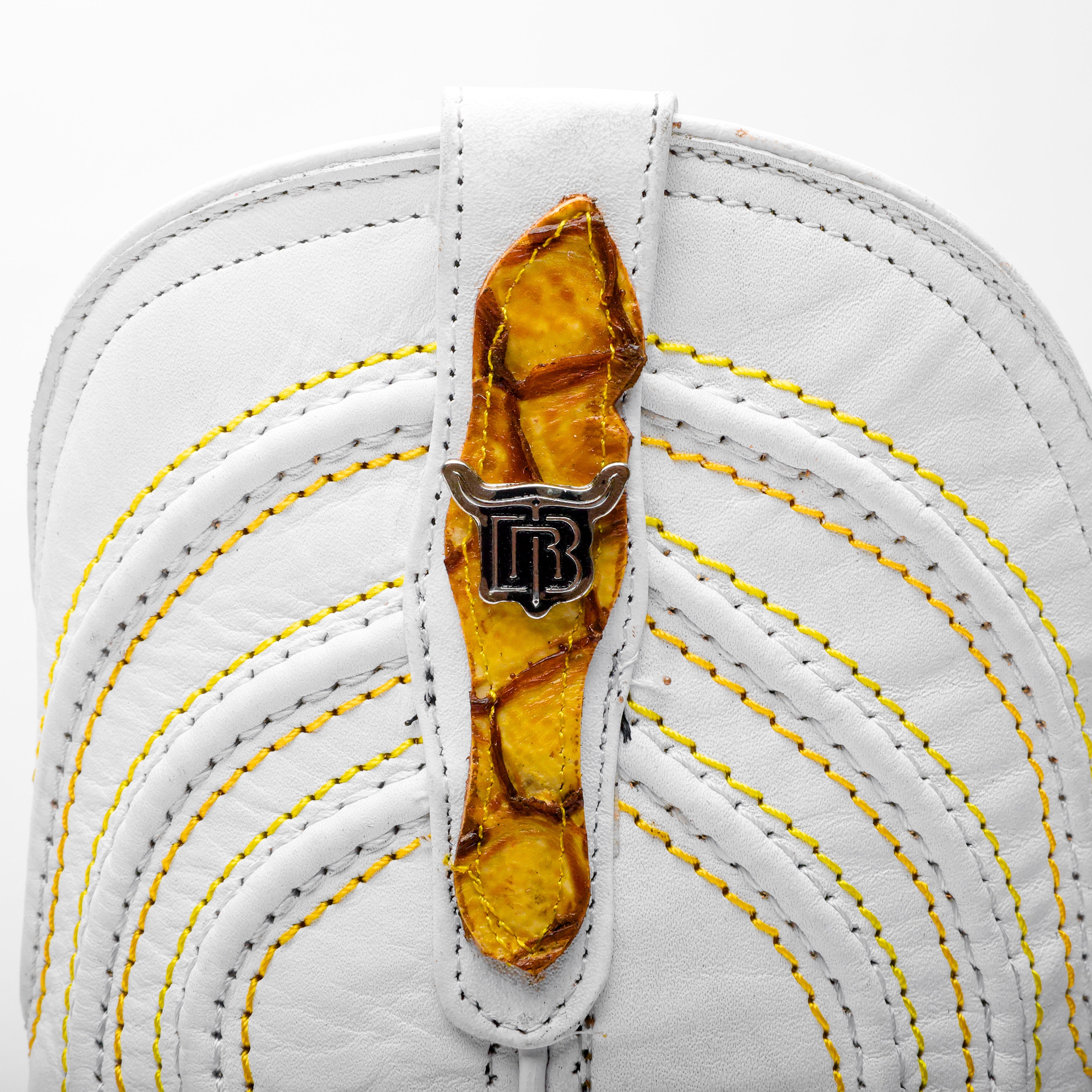 Butter Mini Pirarucu Leather Boots - Square Toe