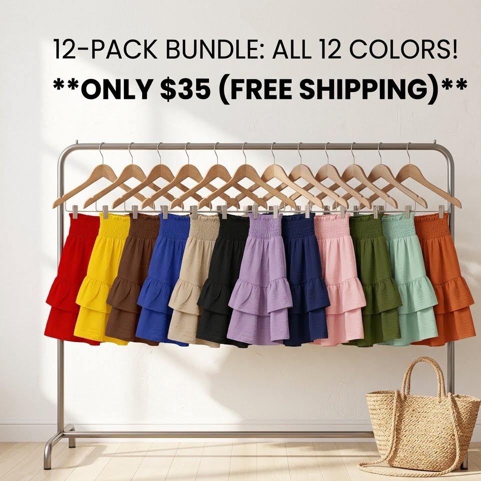 Women's Ruffle Hem High-Waist Shorts