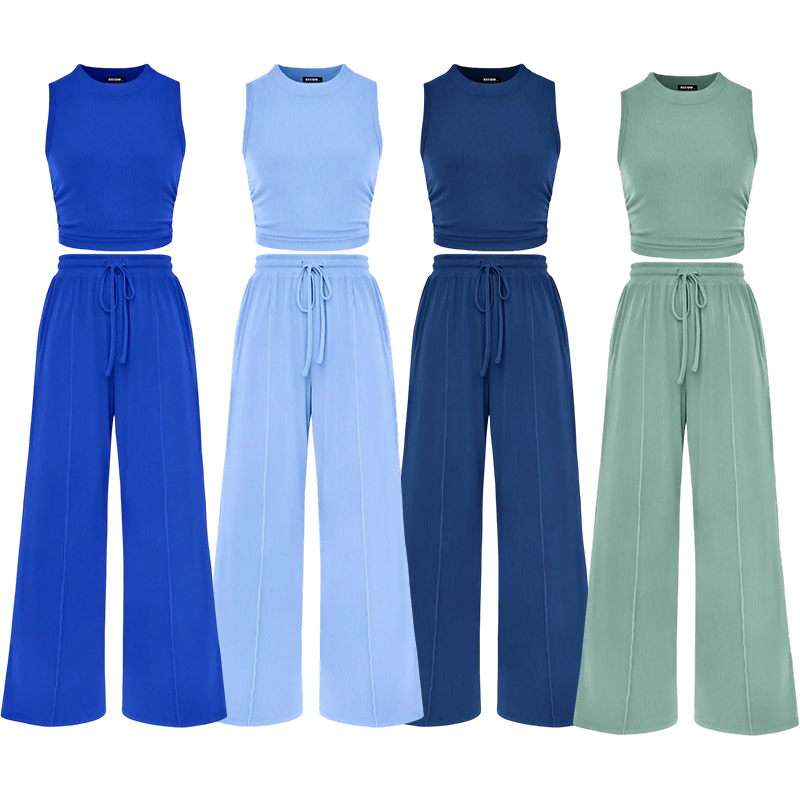 👚👚👚Women's Ribbed Knit Lounge Set