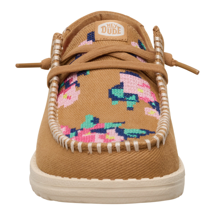 Wendy Cross Stitch - Tan/Multi