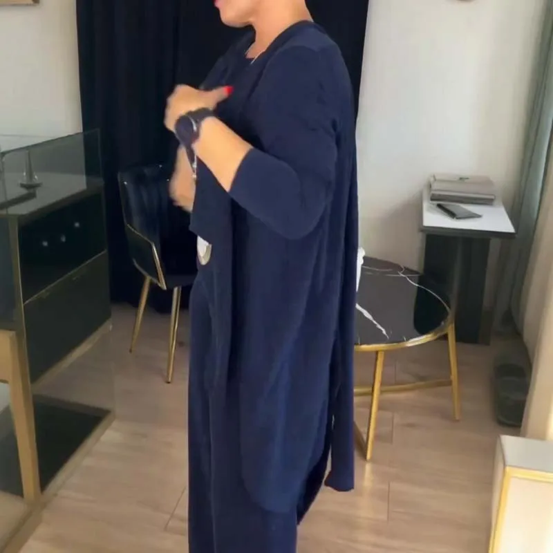 ⏳Time-Limited Special⏰Elegant 6-piece set including long cardigan, top and pants💞