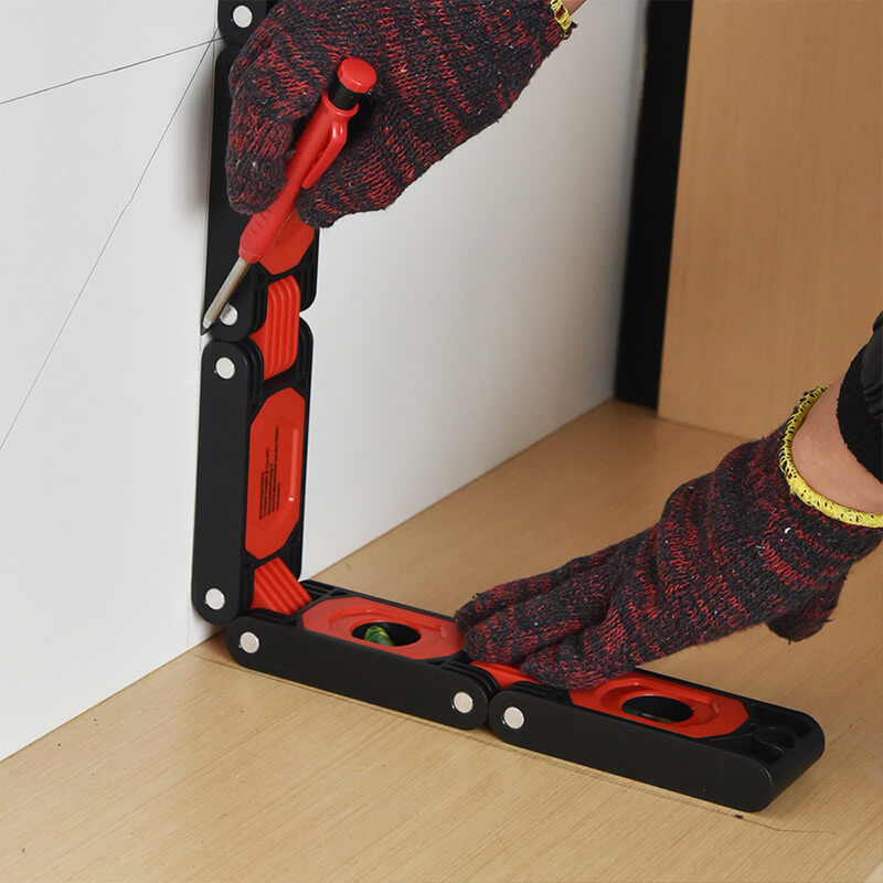 📐【Folding Protractor and Level】— Just pull and fold to measure angles and check levelness! 🔧✨