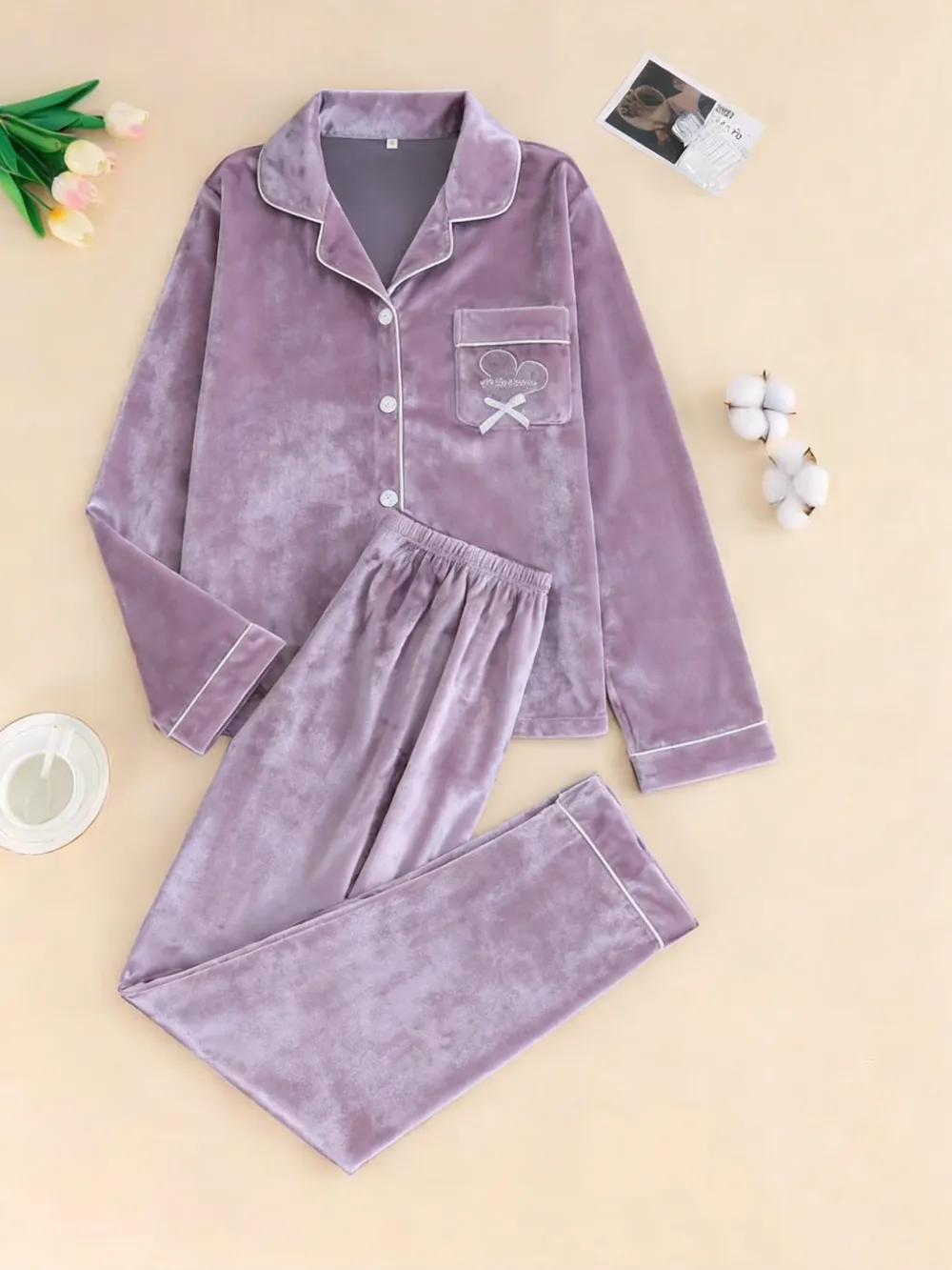 Women's Elegant Winter Pajama Set