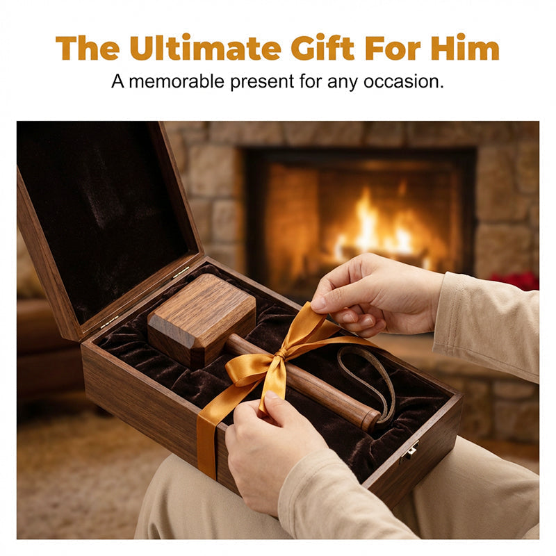 Creative Wooden Hammer Bottle Opener with Stand