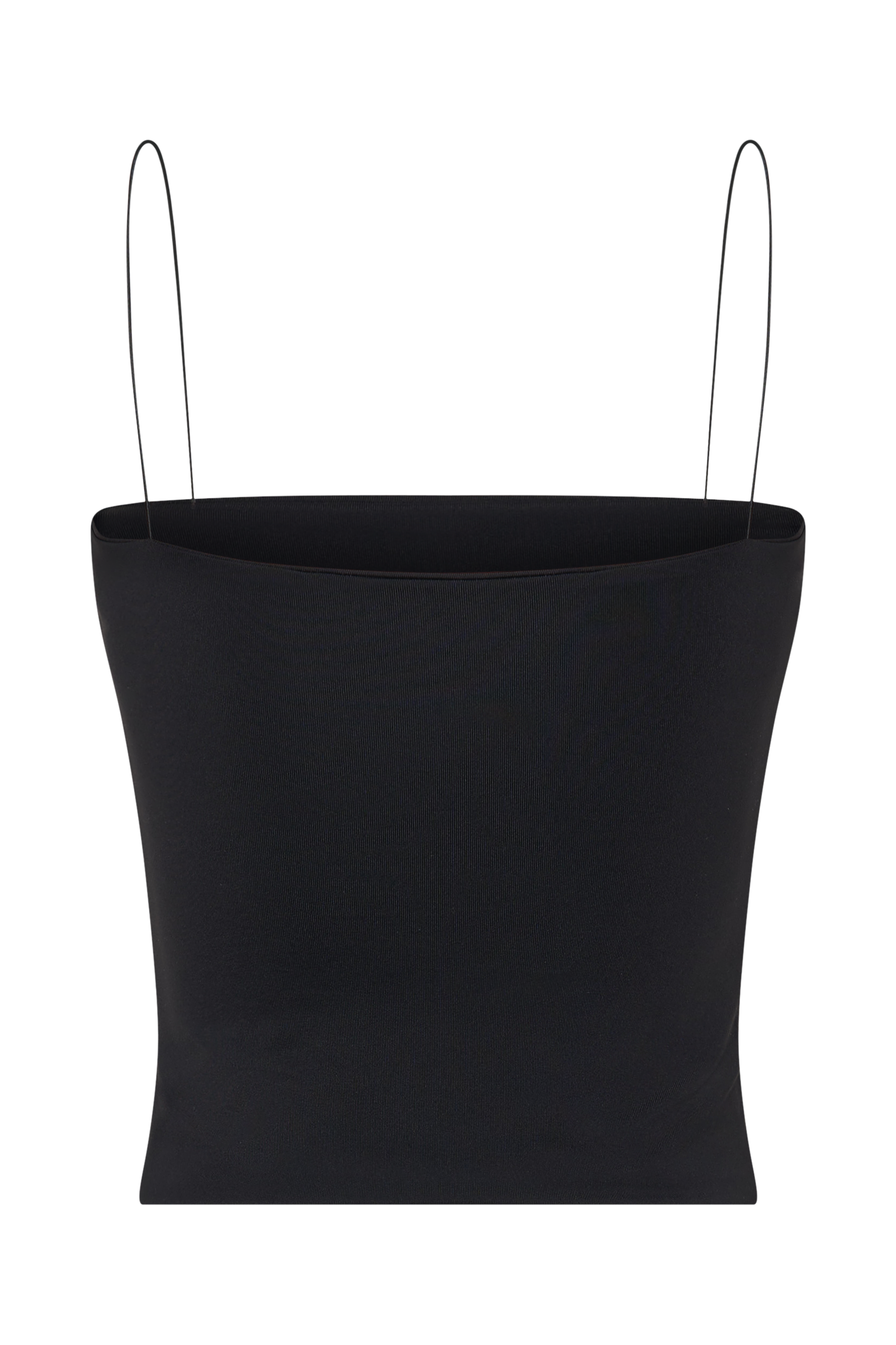 Black Longline Spaghetti Strap Top