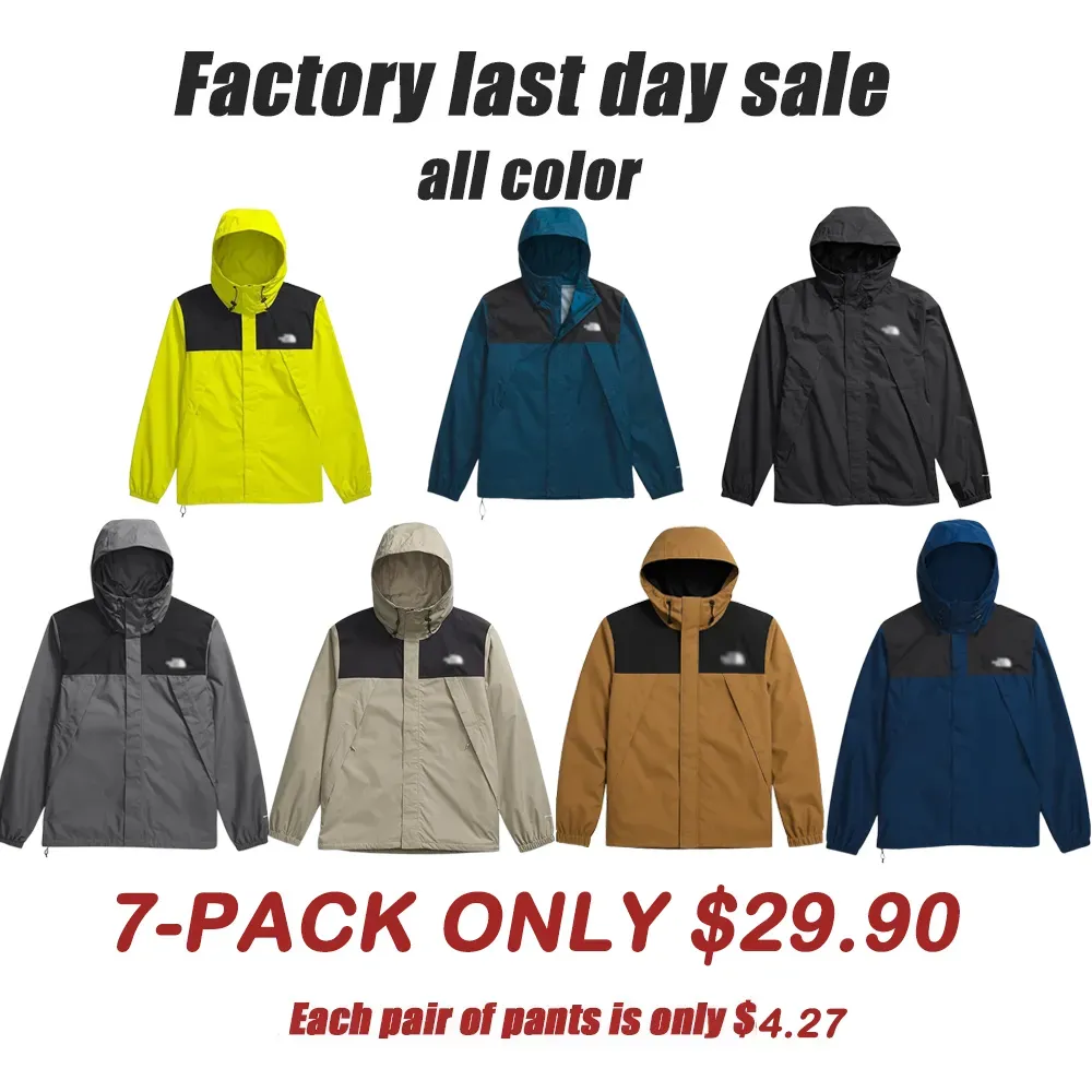 Men's Outdoor 7-Pack Waterproof Jacket (Standard and Large Sizes)