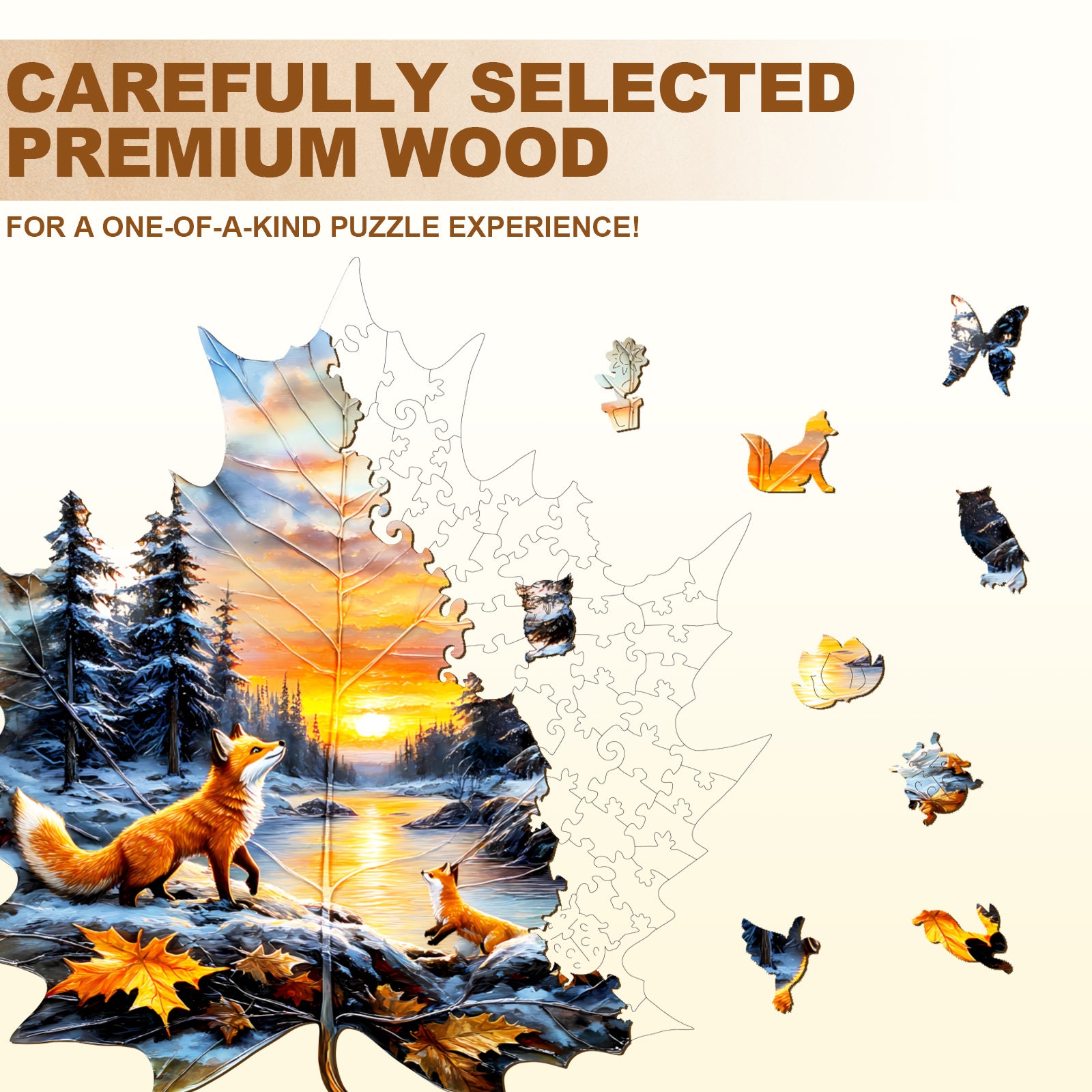 Winter fox Jigsaw Puzzle