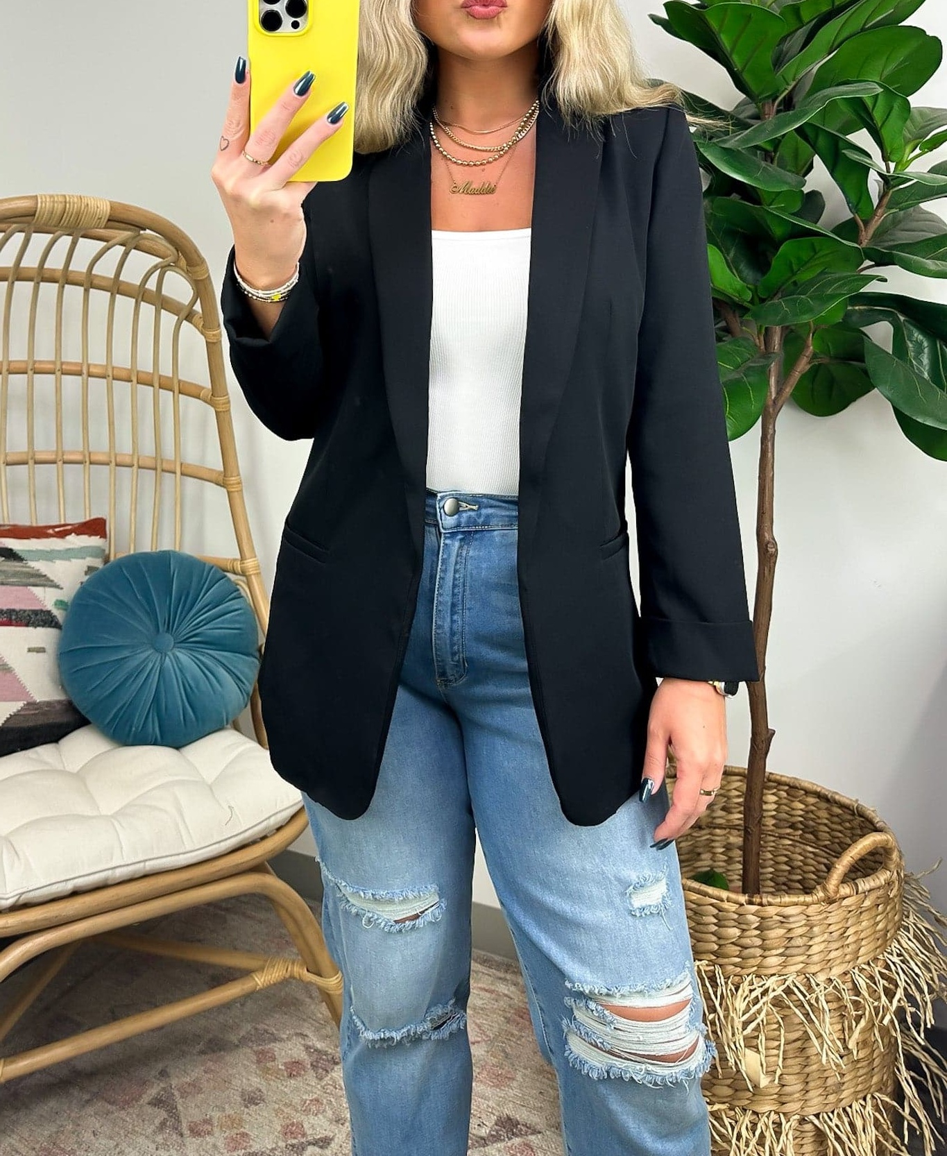 Officially Impressive Long Sleeve Classic Blazer