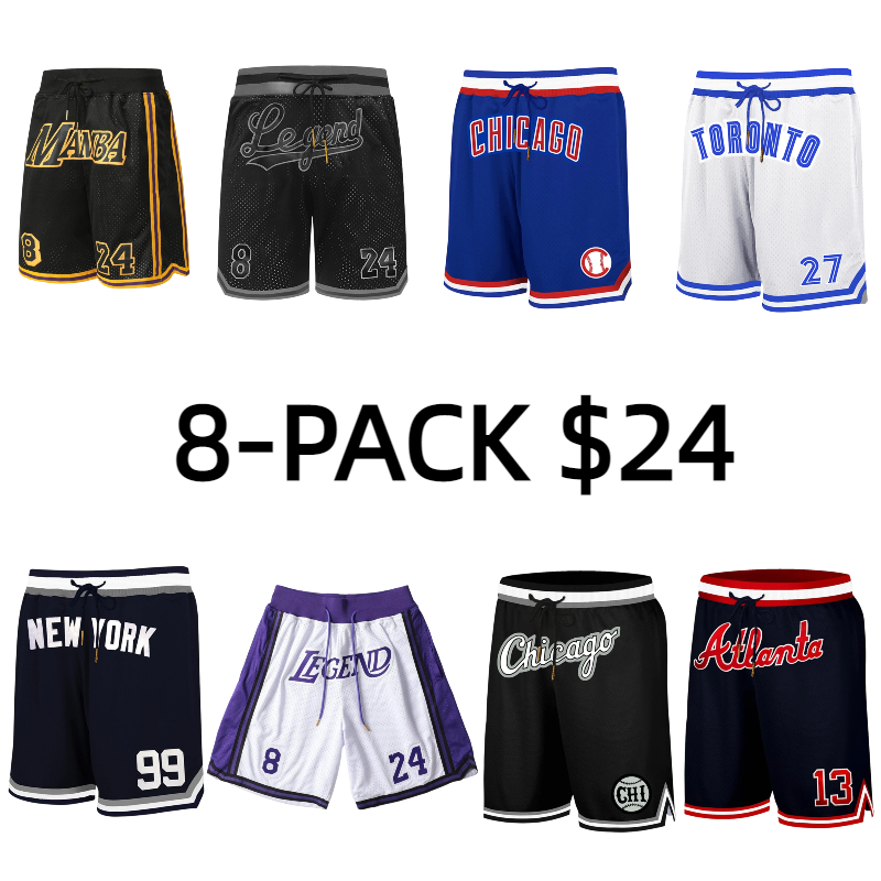 Men's Regular Fit Letter & Number Print Drawstring Waist Jersey Basketball Shorts