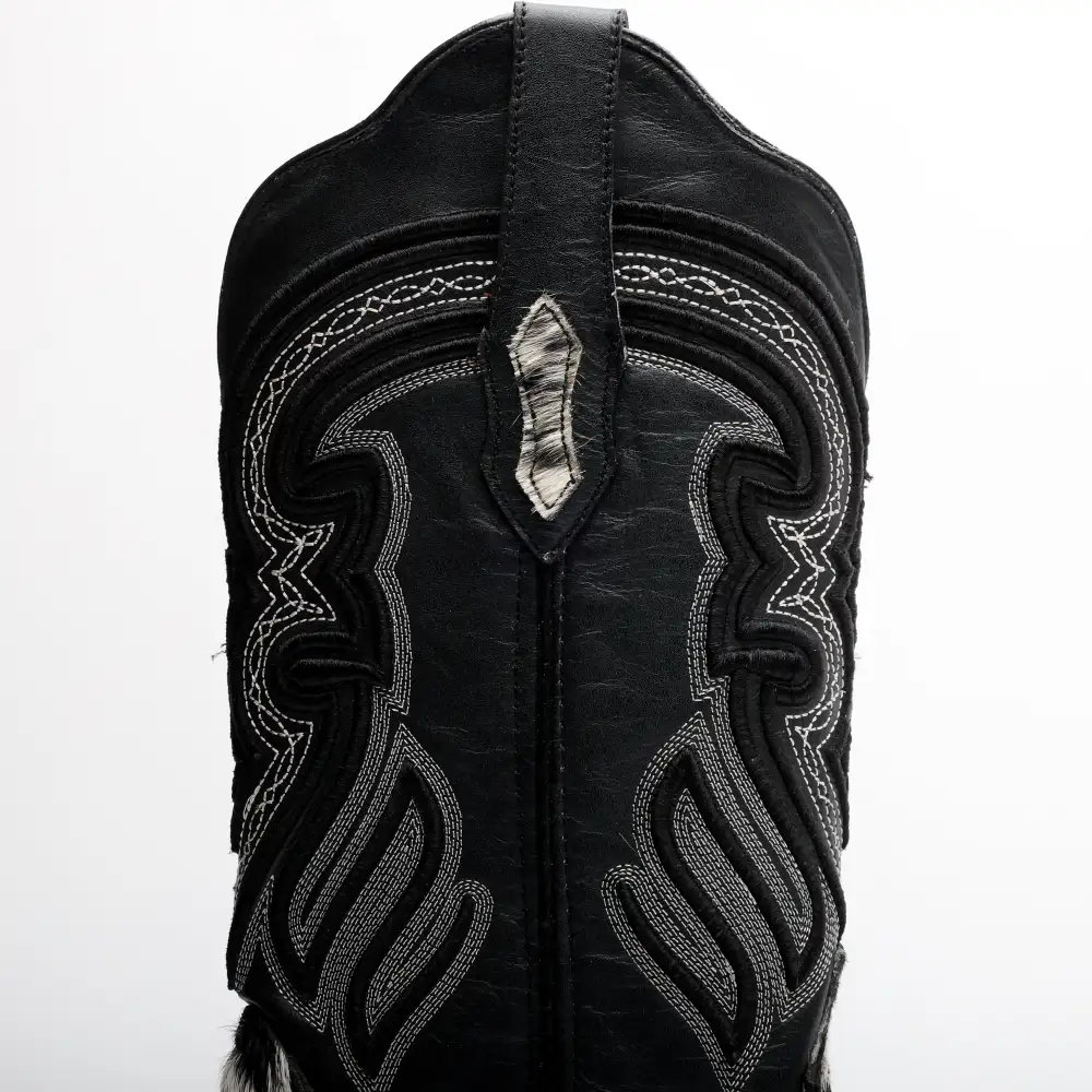 Genuine Cowhide Boots - Square Toe