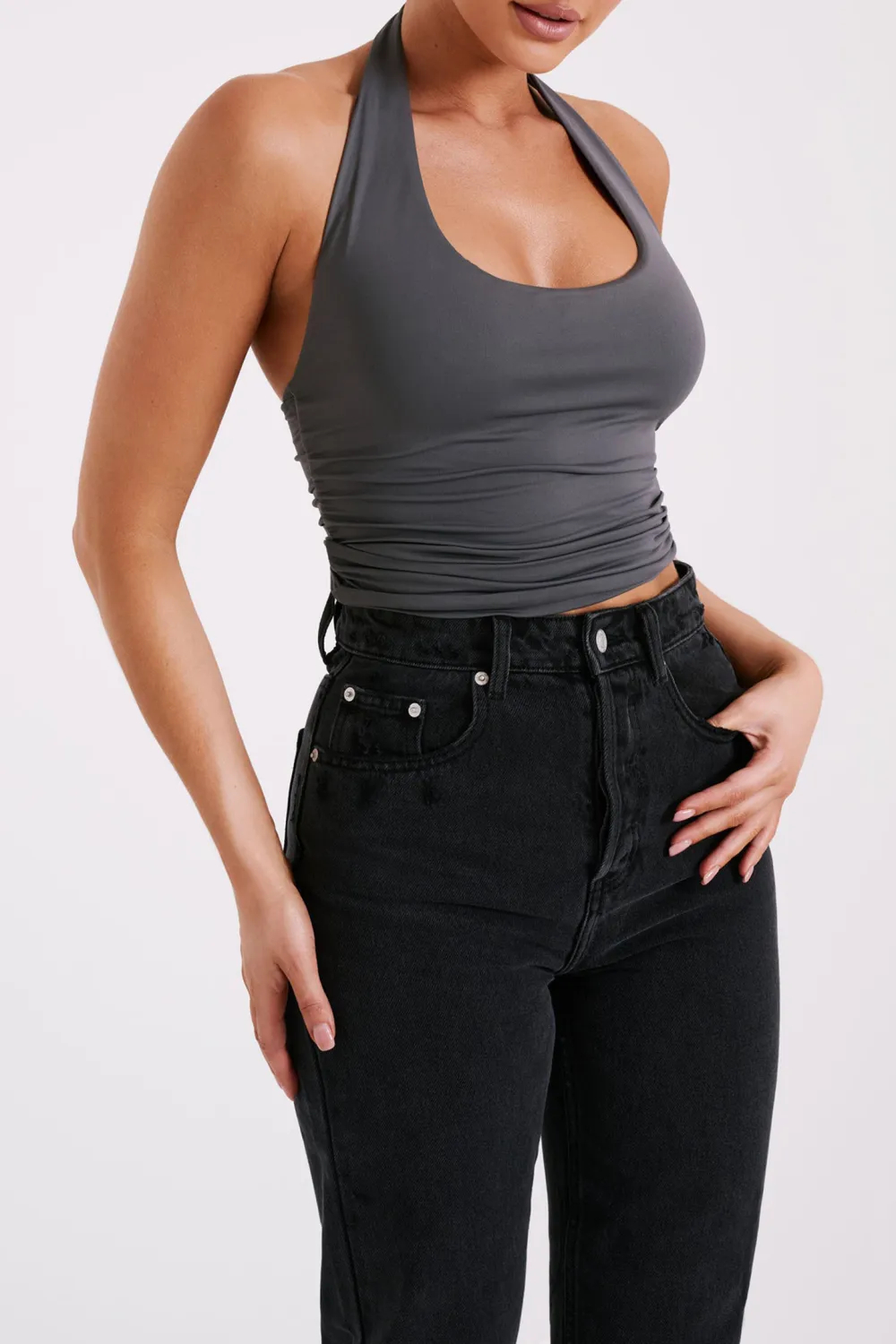 Recycled Nylon Halter Top