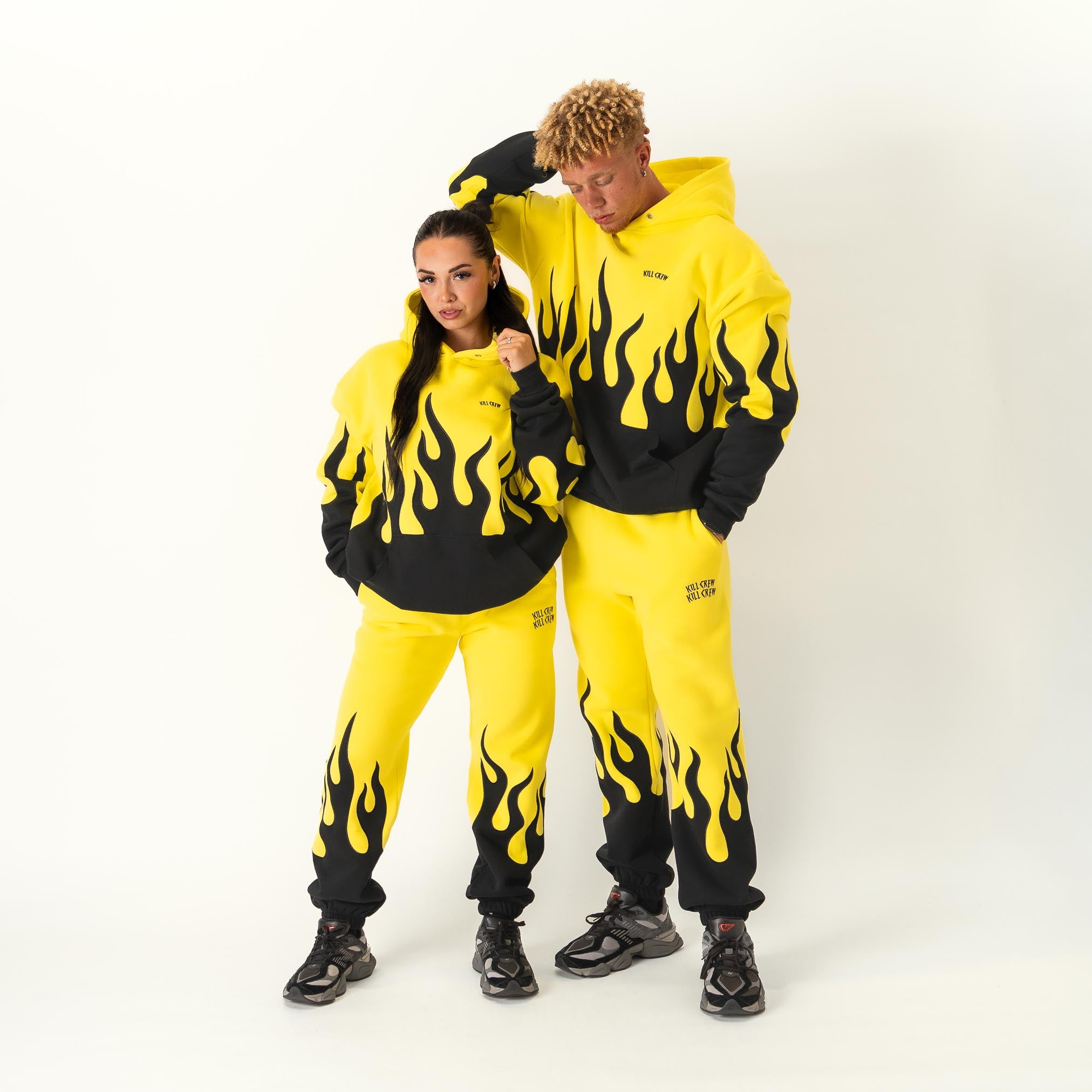 PREMIUM HEATER SWEATS - YELLOW / BLACK