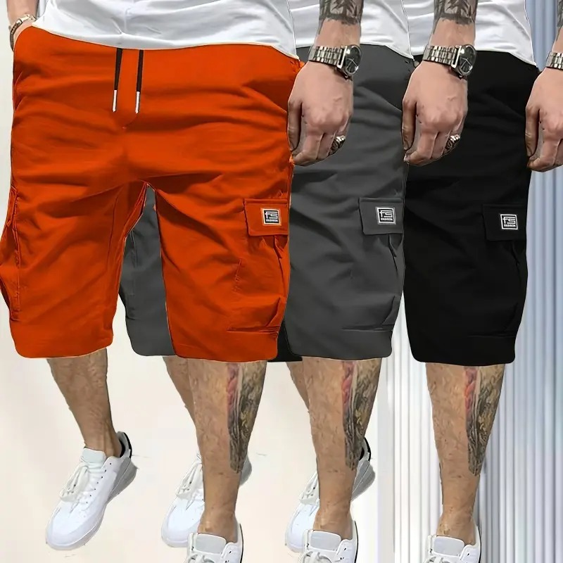 Men's Shorts Slanted Pockets Versatile Casual Wear