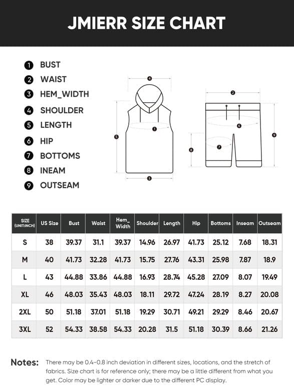 Men's Hoodie Short Set Workout Hooded Tank Top Solid Color 2 Piece Outfit Summer Sleeveless Tracksuits