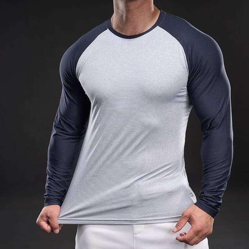 🏃‍♂️ Men’s Quick-Dry Colorblock Performance T-Shirt Set